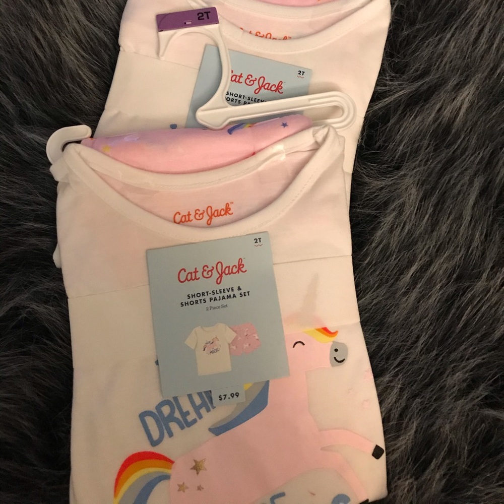 Two piece of girl pj set